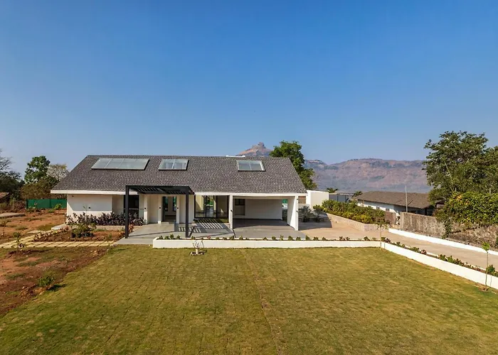 Saffronstays Stargazer, Karjat - Luxury Pool Villa With Lake View